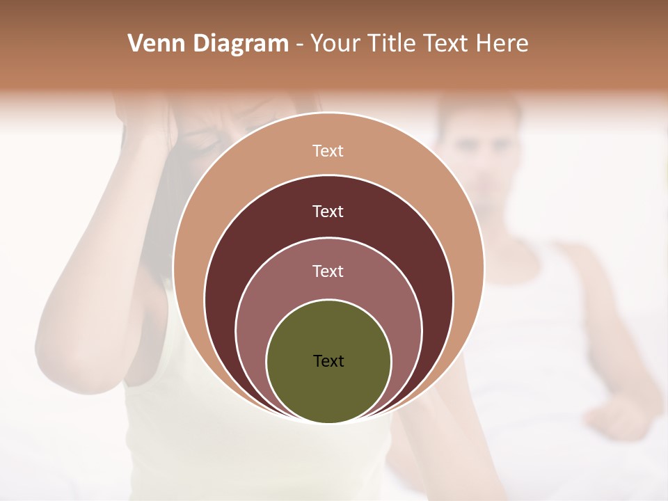 Caucasian Despair Husband PowerPoint Template