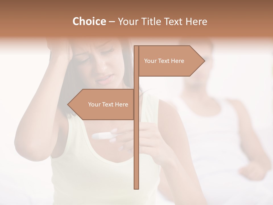 Caucasian Despair Husband PowerPoint Template