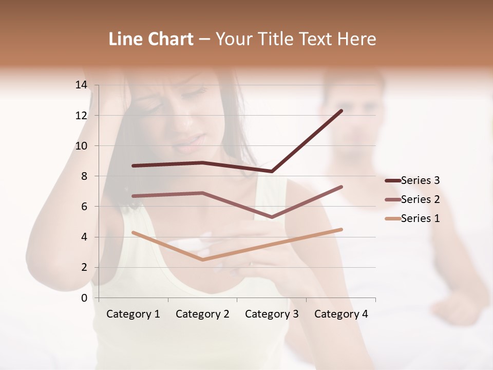 Caucasian Despair Husband PowerPoint Template