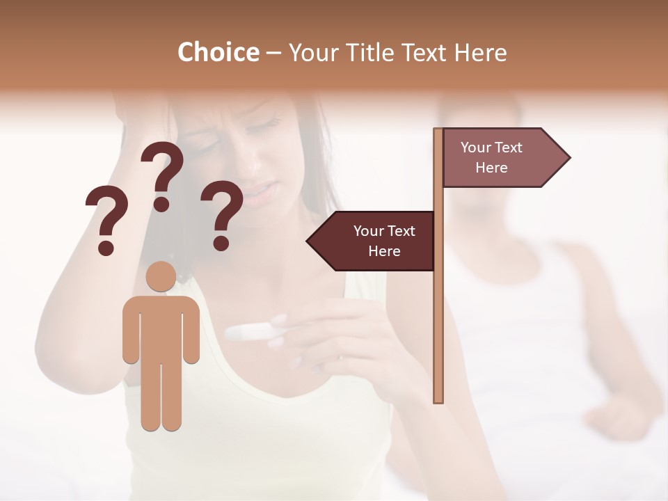 Caucasian Despair Husband PowerPoint Template