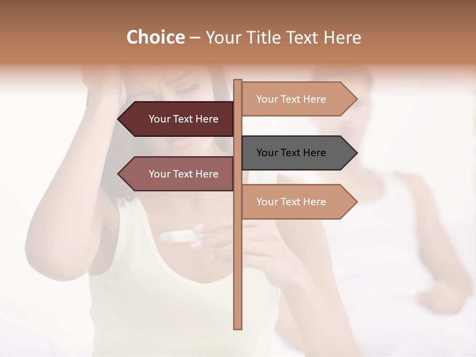 Caucasian Despair Husband PowerPoint Template