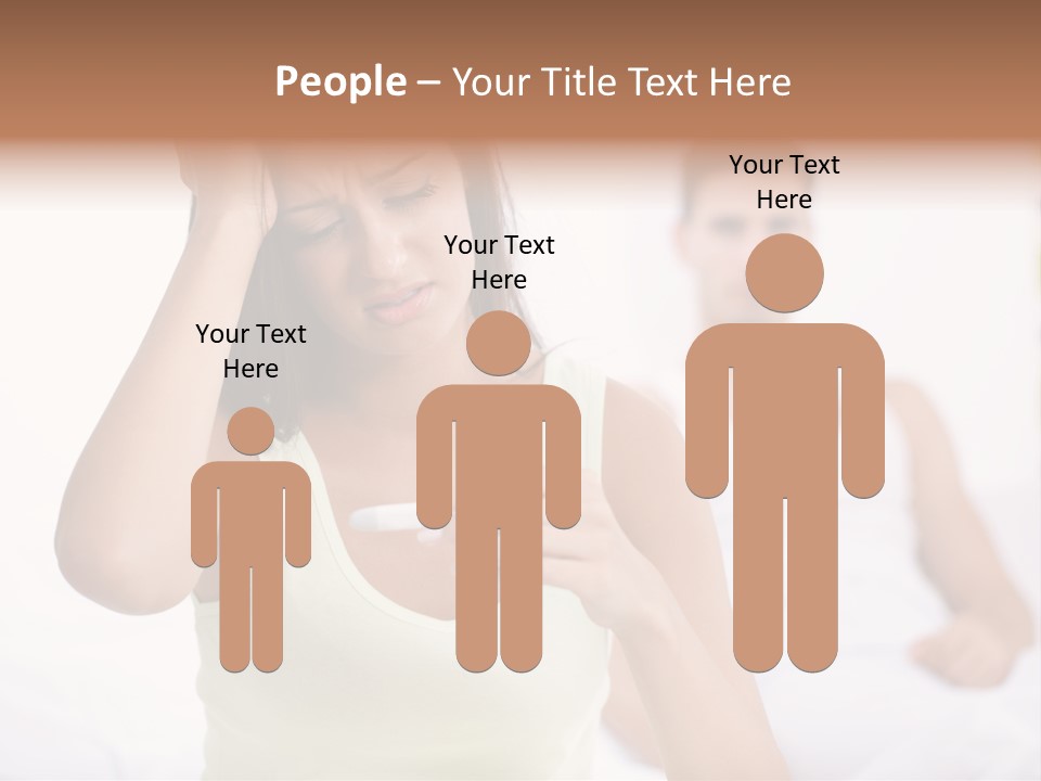 Caucasian Despair Husband PowerPoint Template