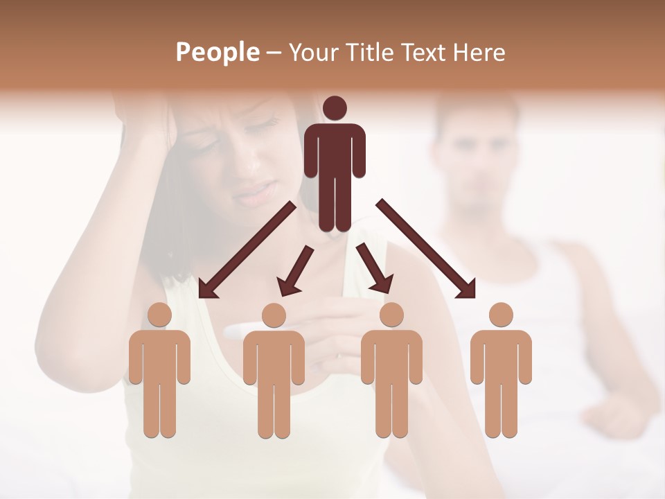 Caucasian Despair Husband PowerPoint Template