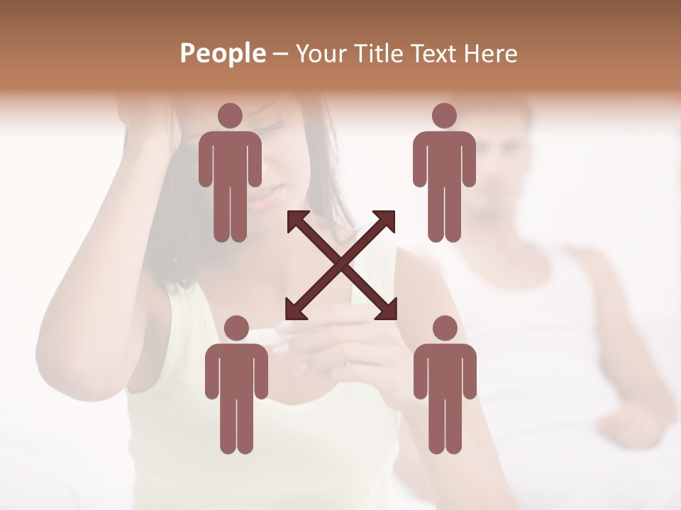 Caucasian Despair Husband PowerPoint Template