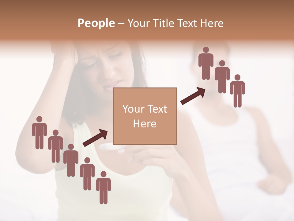 Caucasian Despair Husband PowerPoint Template