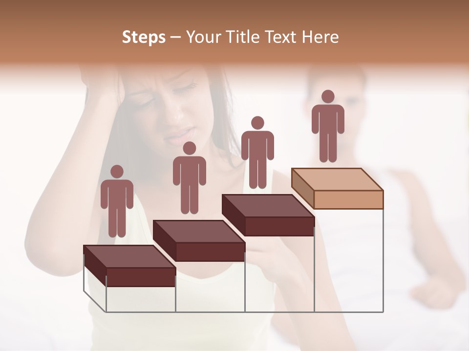 Caucasian Despair Husband PowerPoint Template