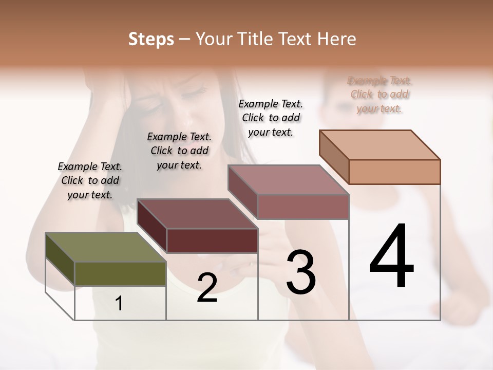 Caucasian Despair Husband PowerPoint Template