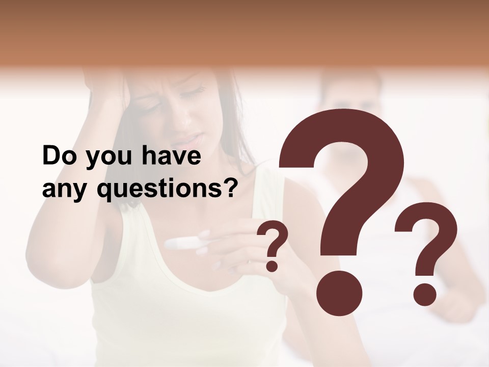 Caucasian Despair Husband PowerPoint Template