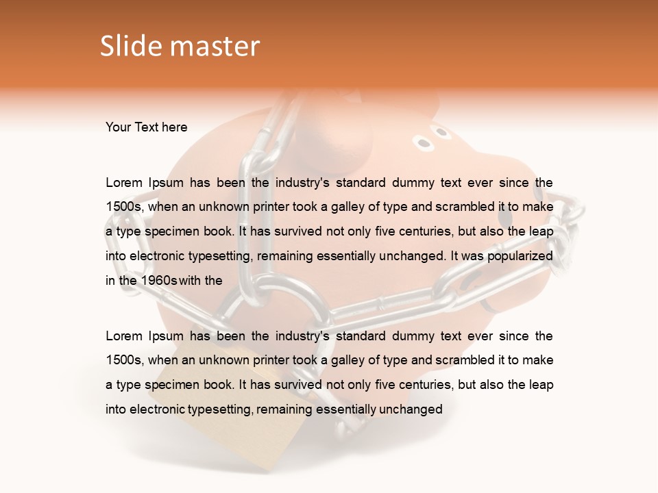 Closed Padlock Locked PowerPoint Template