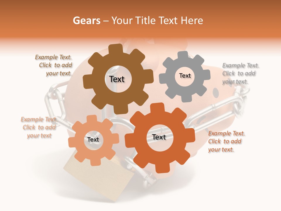 Closed Padlock Locked PowerPoint Template