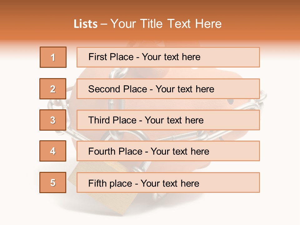 Closed Padlock Locked PowerPoint Template