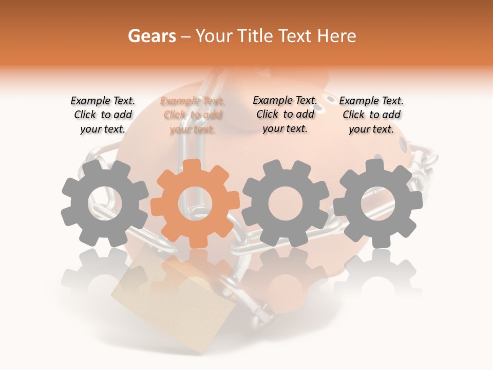 Closed Padlock Locked PowerPoint Template