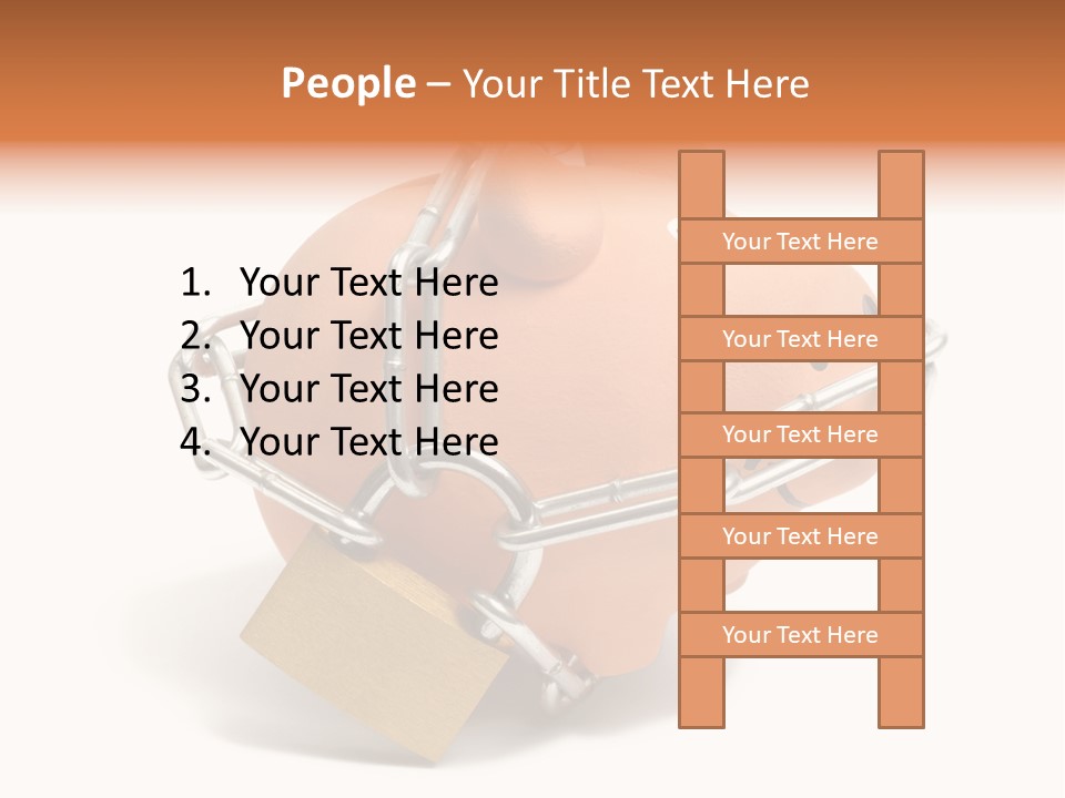Closed Padlock Locked PowerPoint Template