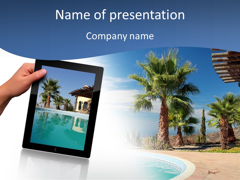 Vacations Landscape Beach PowerPoint Template