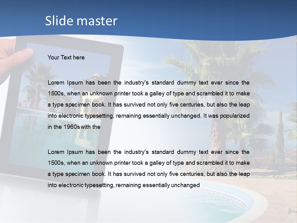 Vacations Landscape Beach PowerPoint Template