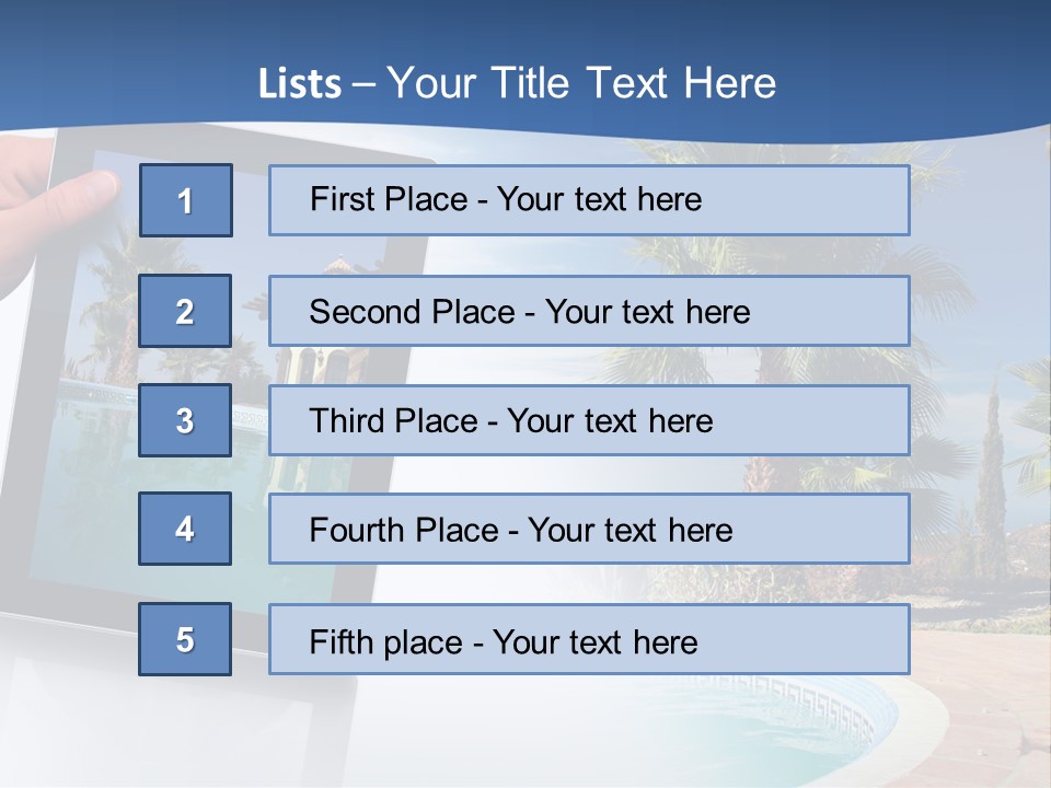 Vacations Landscape Beach PowerPoint Template