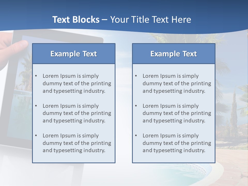 Vacations Landscape Beach PowerPoint Template