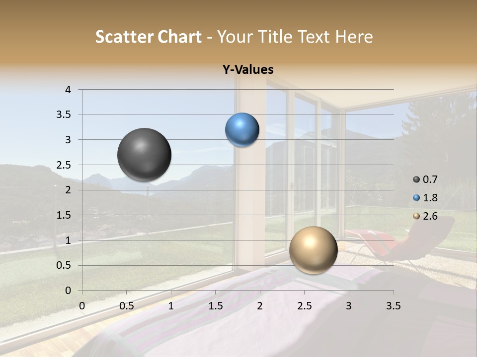 Bed Furniture Veranda PowerPoint Template