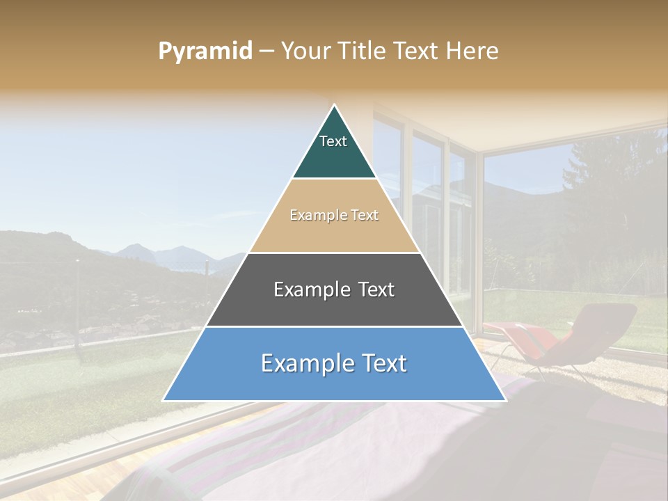 Bed Furniture Veranda PowerPoint Template