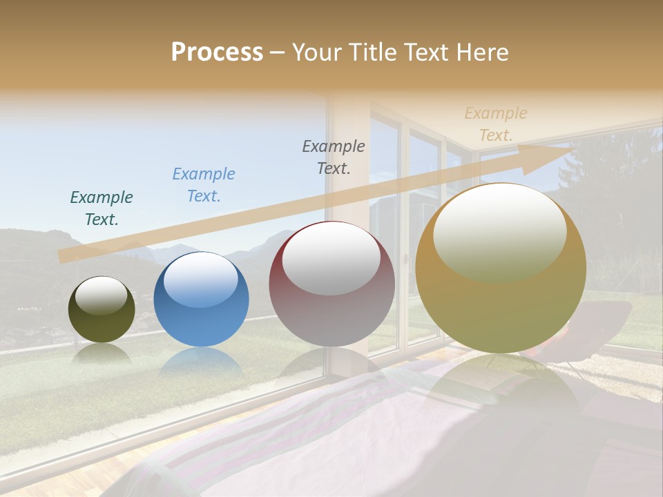 Bed Furniture Veranda PowerPoint Template