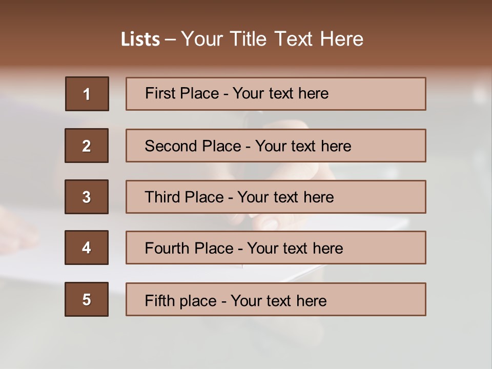 Manager Job Cell PowerPoint Template
