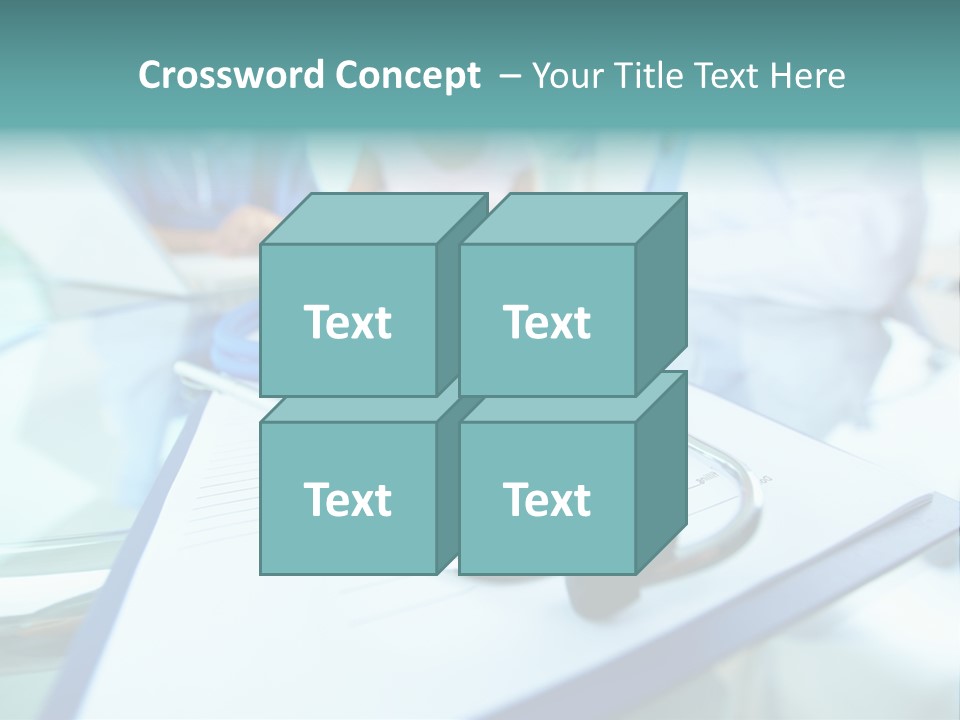 Team White Occupation PowerPoint Template