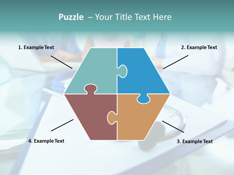 Team White Occupation PowerPoint Template