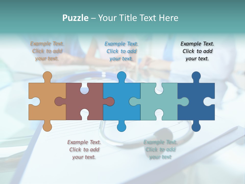 Team White Occupation PowerPoint Template