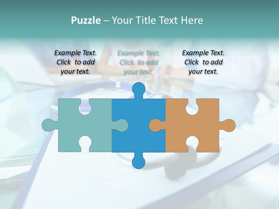 Team White Occupation PowerPoint Template