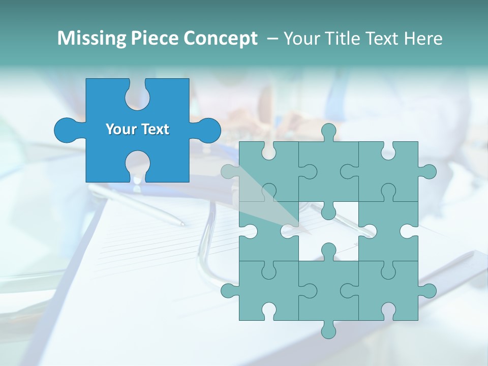 Team White Occupation PowerPoint Template