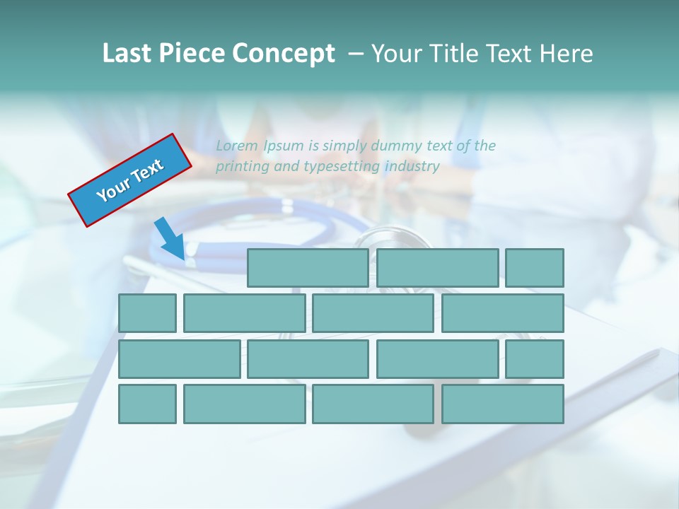 Team White Occupation PowerPoint Template