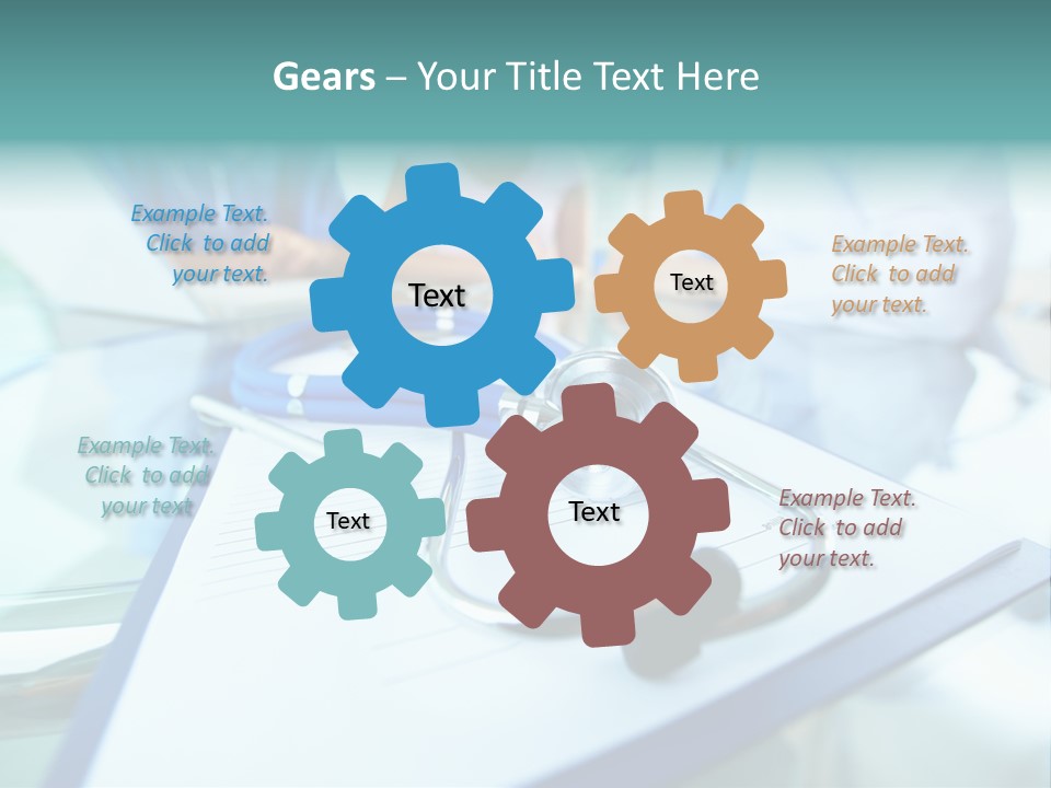 Team White Occupation PowerPoint Template