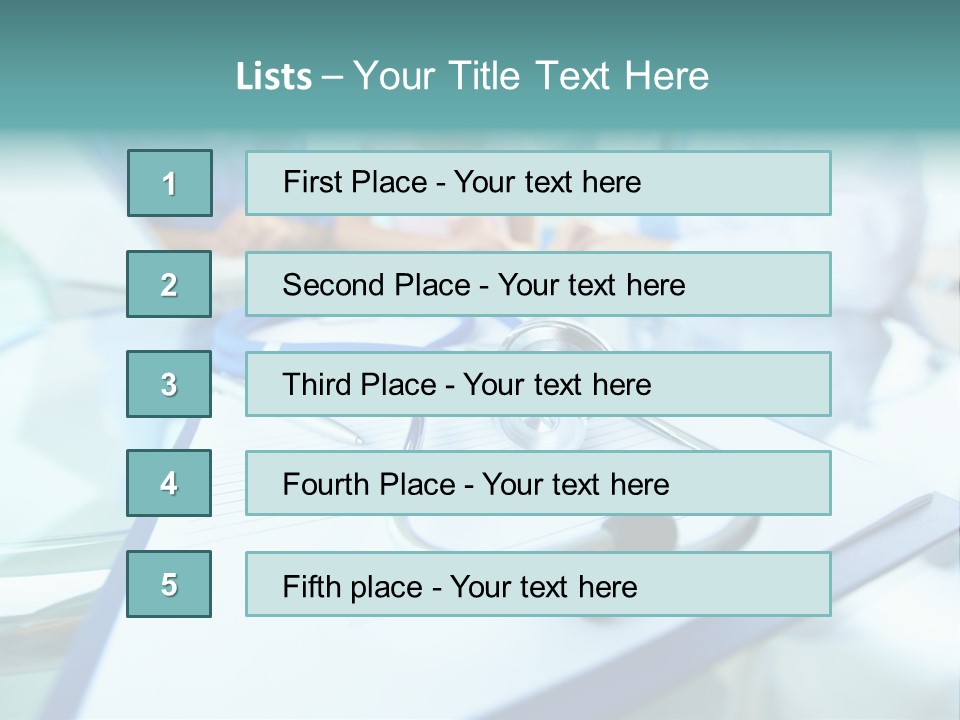 Team White Occupation PowerPoint Template
