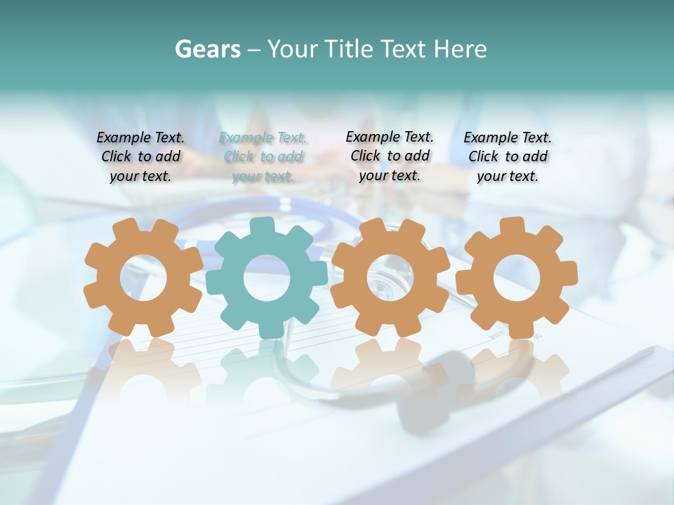 Team White Occupation PowerPoint Template