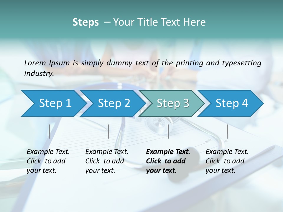 Team White Occupation PowerPoint Template