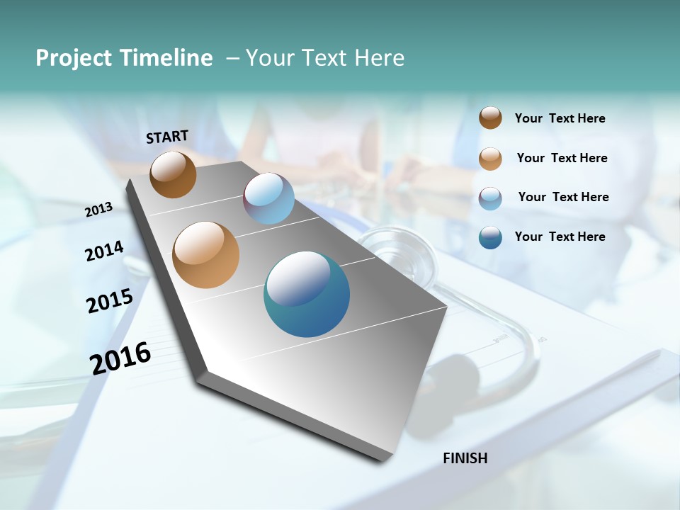 Team White Occupation PowerPoint Template
