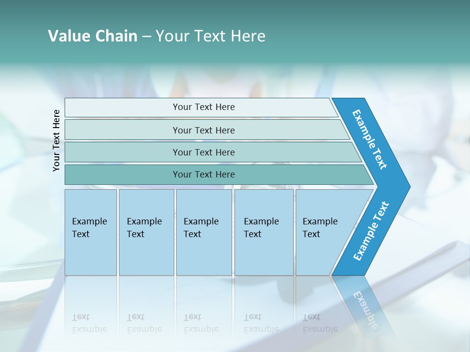 Team White Occupation PowerPoint Template