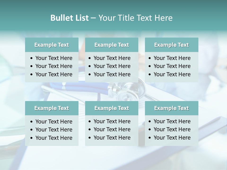 Team White Occupation PowerPoint Template