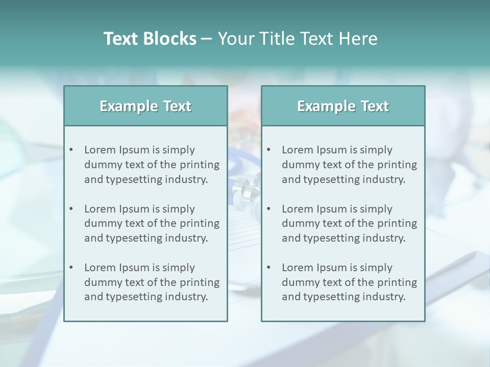 Team White Occupation PowerPoint Template