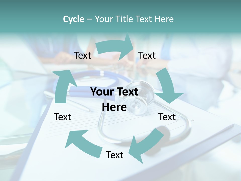 Team White Occupation PowerPoint Template