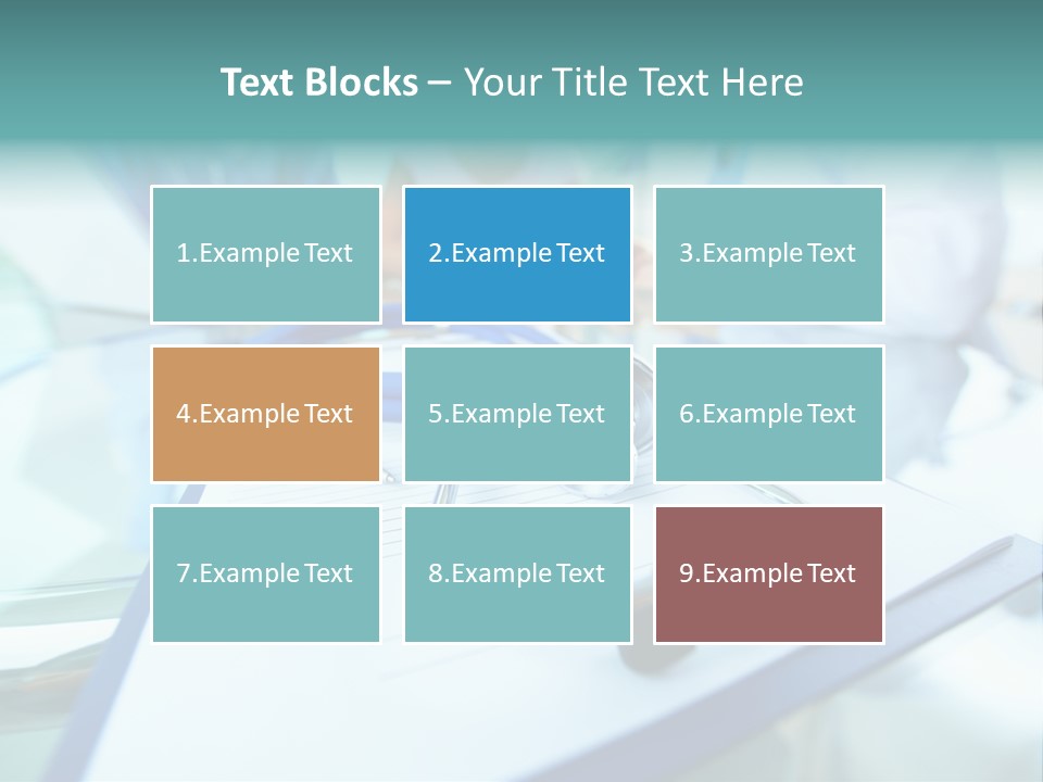 Team White Occupation PowerPoint Template