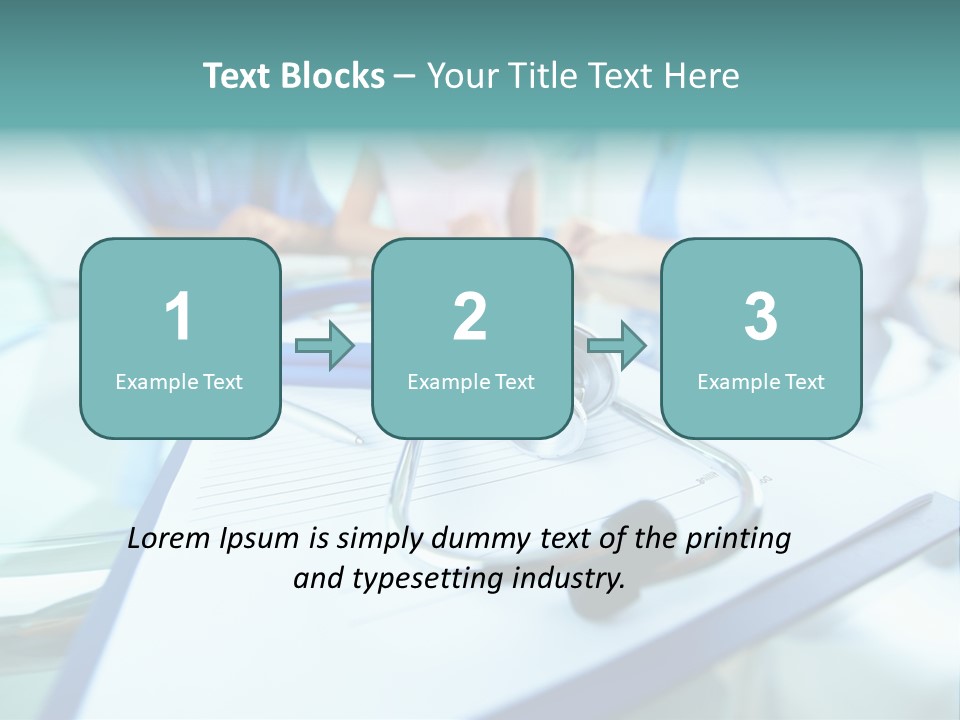 Team White Occupation PowerPoint Template