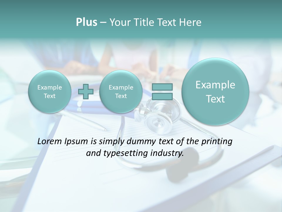 Team White Occupation PowerPoint Template