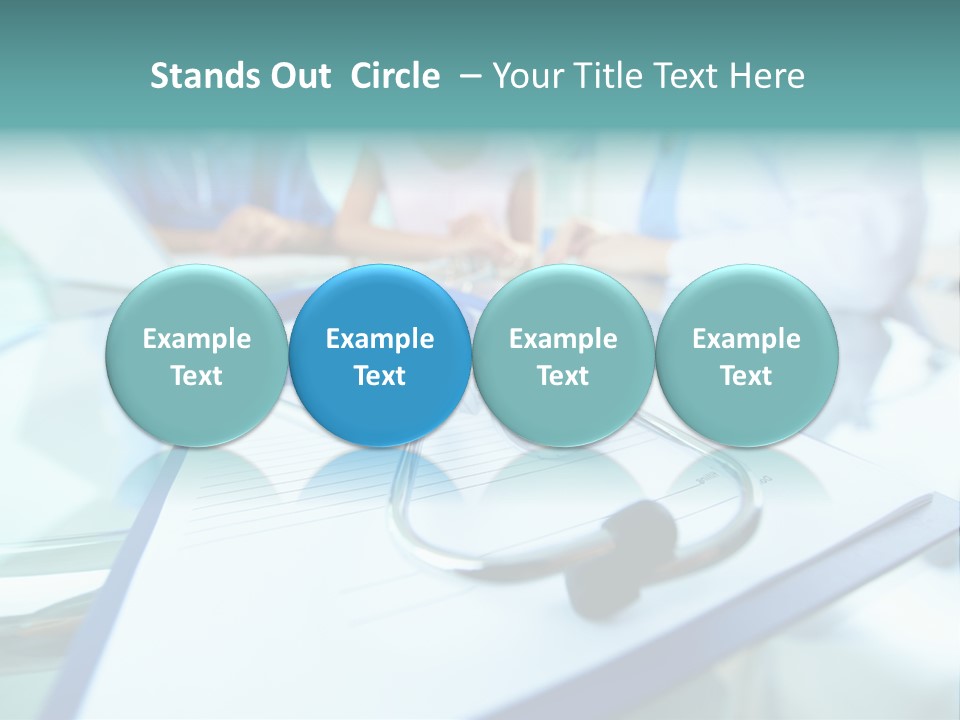 Team White Occupation PowerPoint Template