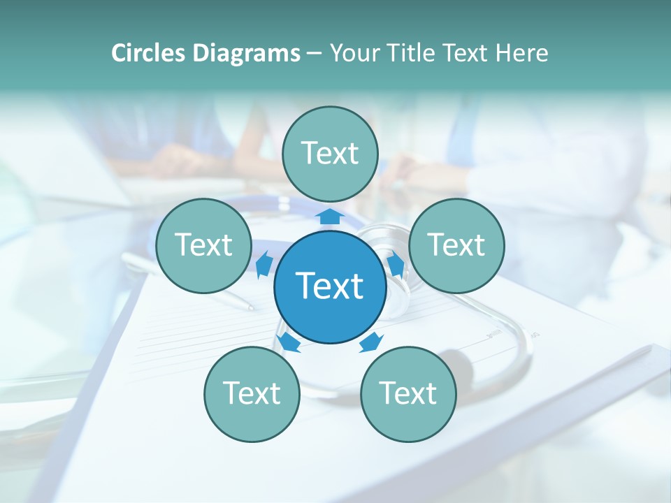 Team White Occupation PowerPoint Template