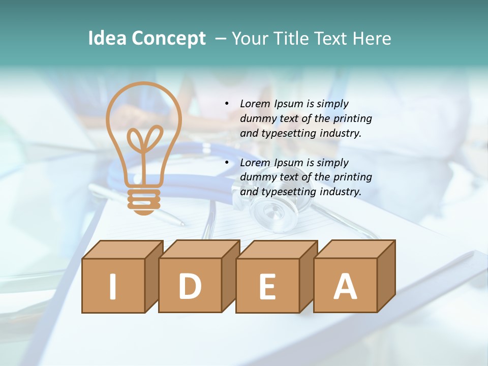 Team White Occupation PowerPoint Template