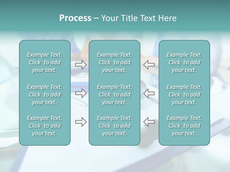 Team White Occupation PowerPoint Template