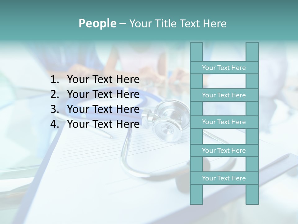 Team White Occupation PowerPoint Template
