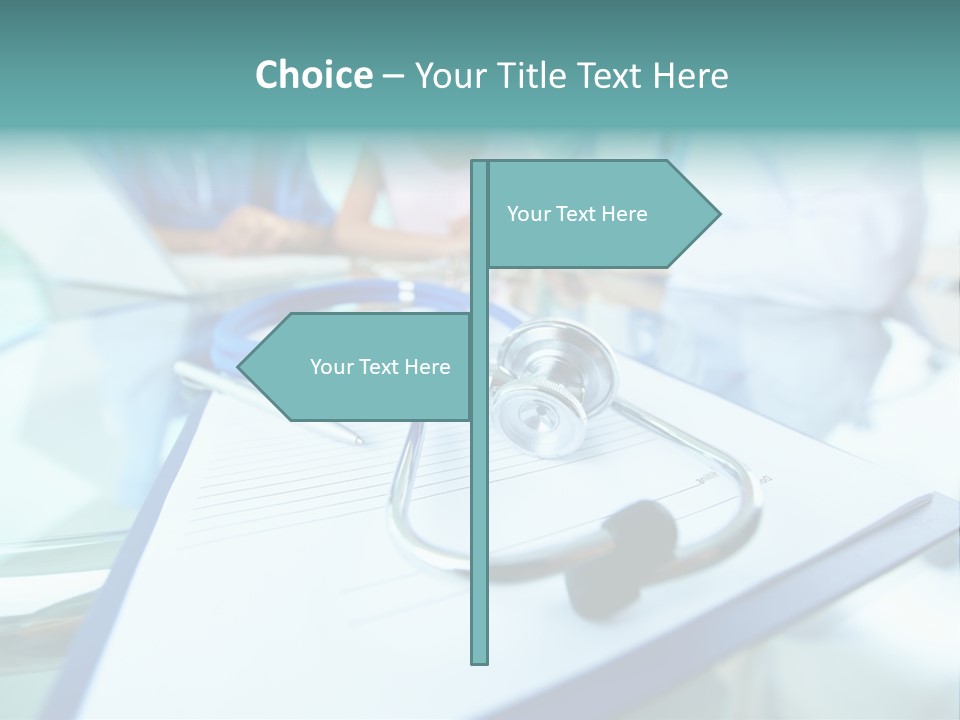 Team White Occupation PowerPoint Template