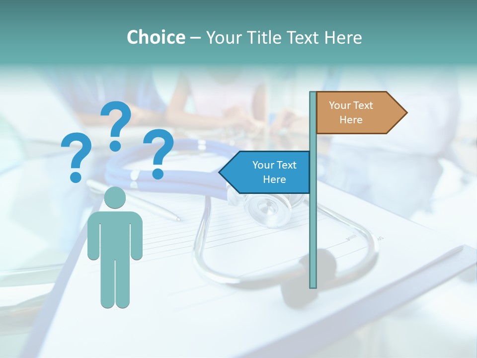 Team White Occupation PowerPoint Template